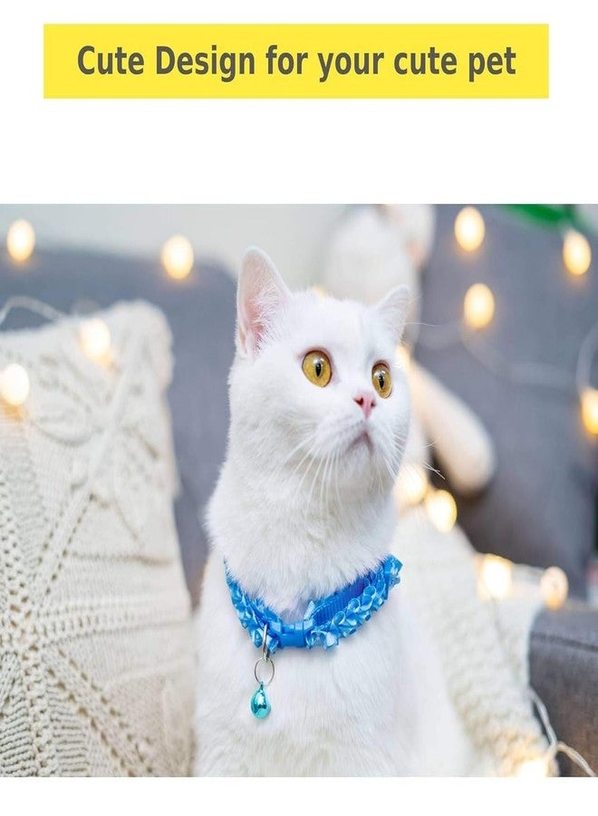 Adjustable Cat Collars Cute Ribbon Tie with Bell, Safety Identification Collars for Puppy, Kitten and Small Pets (Red) - Image 5