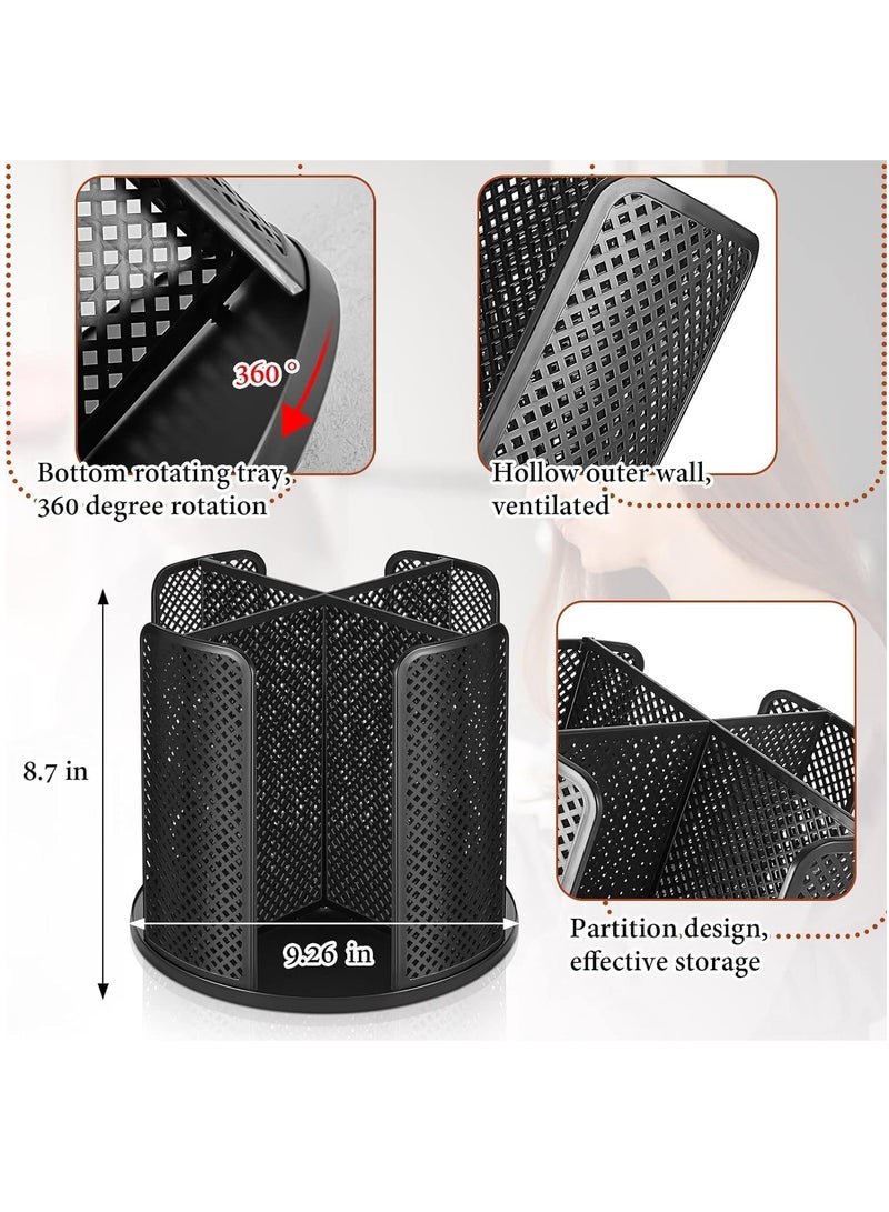 Coffee Cup Dispenser 360 Degree Rotatable Disposable Paper Cup and Lid Holder Plastic 4 Compartment Cup Lid Organizer for Countertop Bathroom Restaurant Office Kitchen Bar 1pcs - Image 4