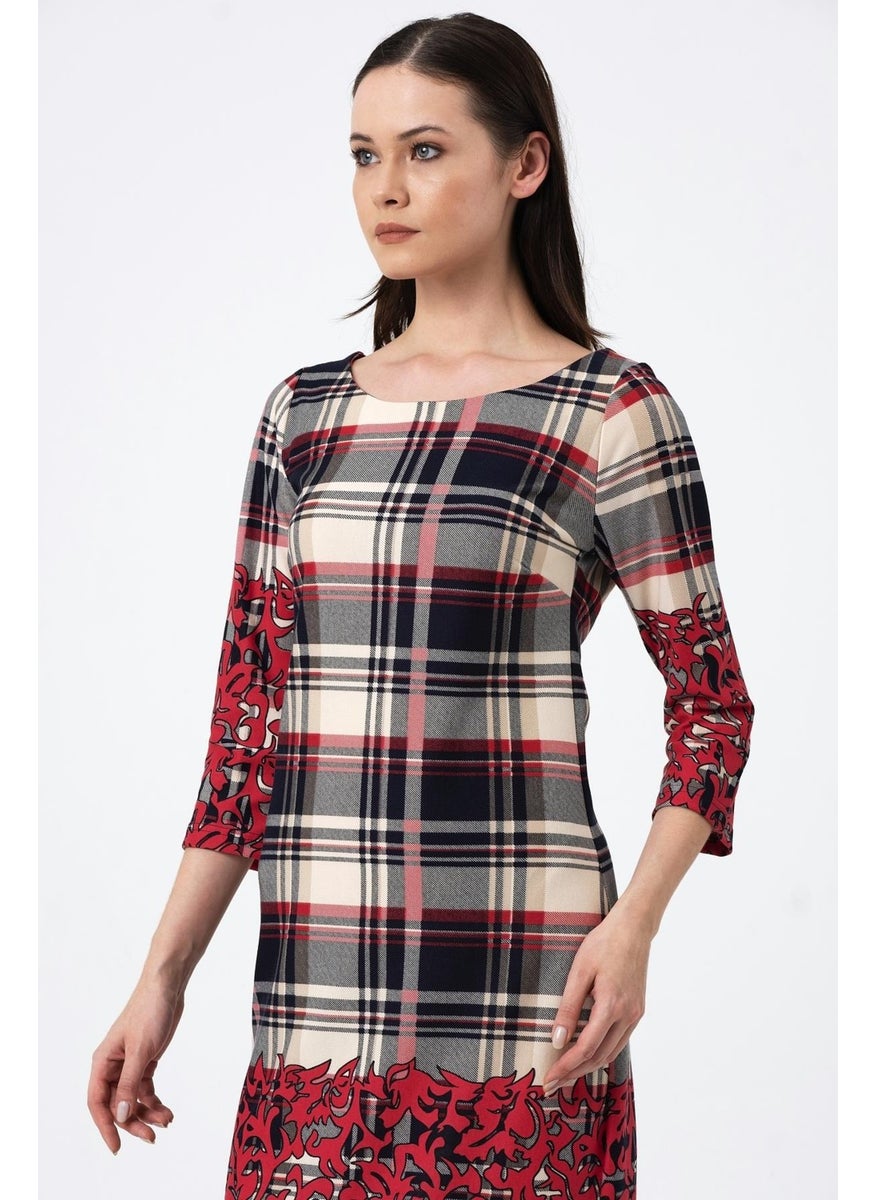 Alexander Gardi Patterned Midi Dress (B22-255A)  - Image 3