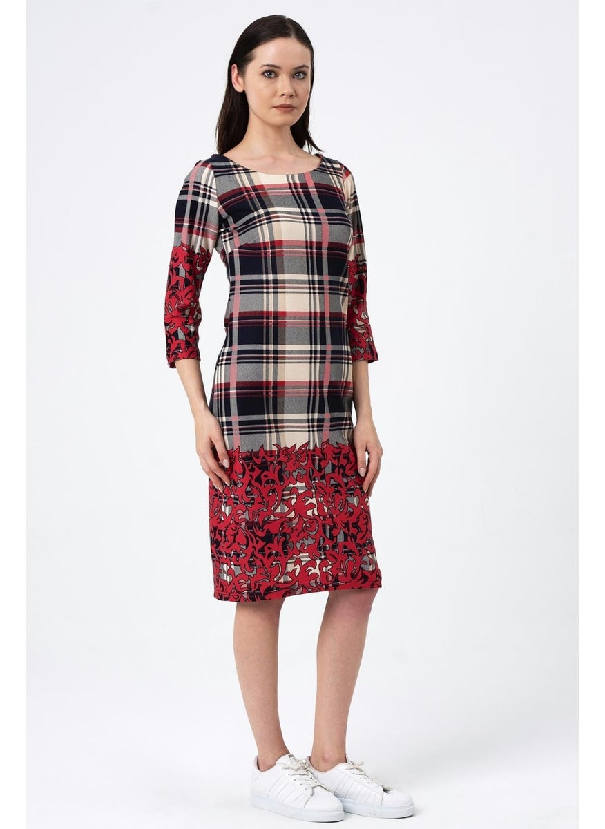 Alexander Gardi Patterned Midi Dress (B22-255A)  - Image 2
