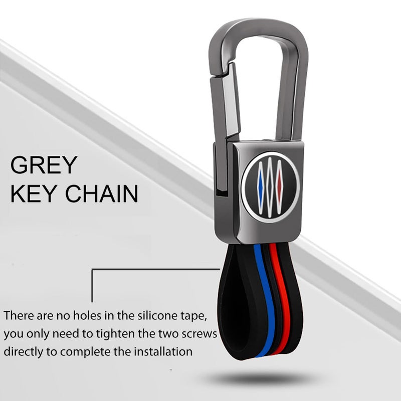 OLLEN Heavy Metal Key Fob Cover Case, Fit for BMW 2 5 6 7 Series X1 X2 X3 X5 X6 GT Series, Full Protection Key Fob Shell Case, Blade Shape, Gunmetal (1 Pcs) - Image 3