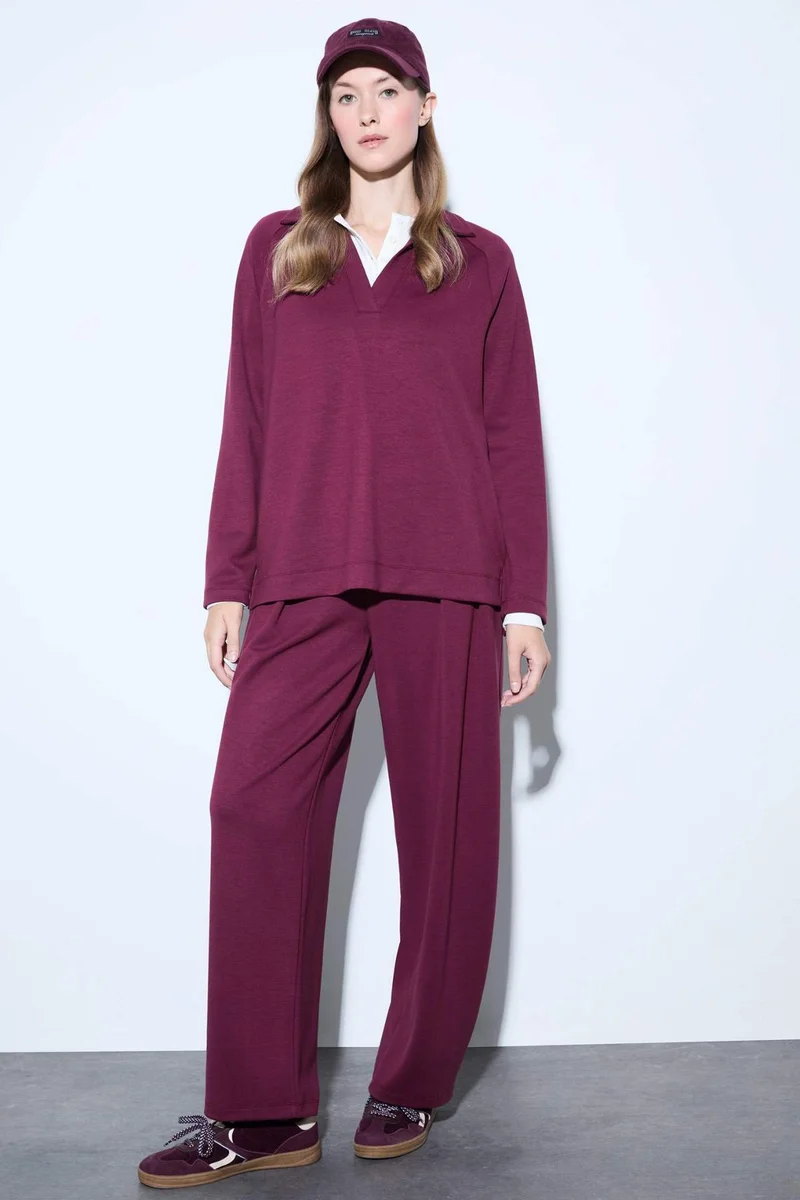 ديفاكتو Barrel Fit Straight Leg Pants