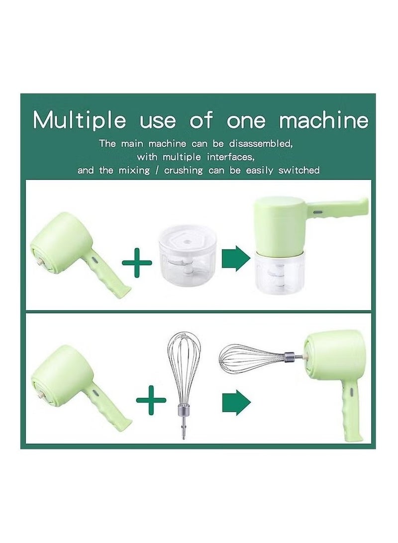 HAOHAN ARTC Wireless 3-in-1 Multifunction Chopper Cutter Mixing Cooking Machine - Pink, Food Processor for Quick & Easy Meal Prep - Image 3