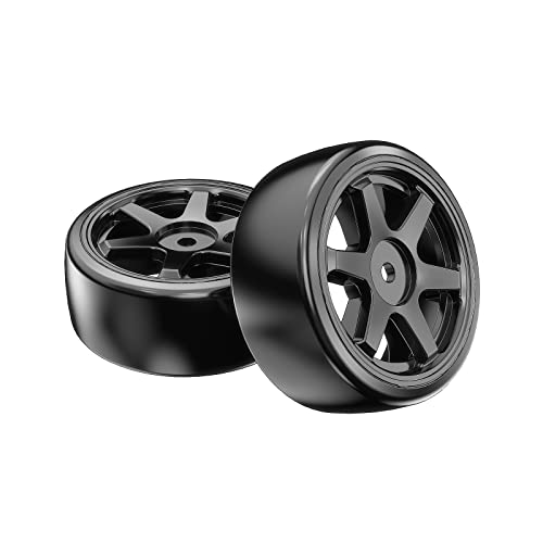 HYPER GO 1415C 114 Scale RC Car Accessories Drift Wheels Suitable for Hex 12mm Spare Parts RC Vehicle Wheels Tire Sets for H14MK 14301 14302 Pair - Image 1