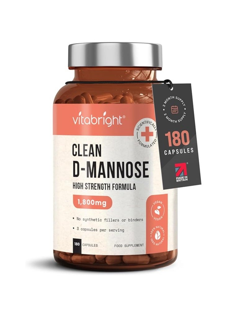 D-Mannose UTI التحكم في المثانة وعلاج عدوى المسالك البولية 180 كبسولة