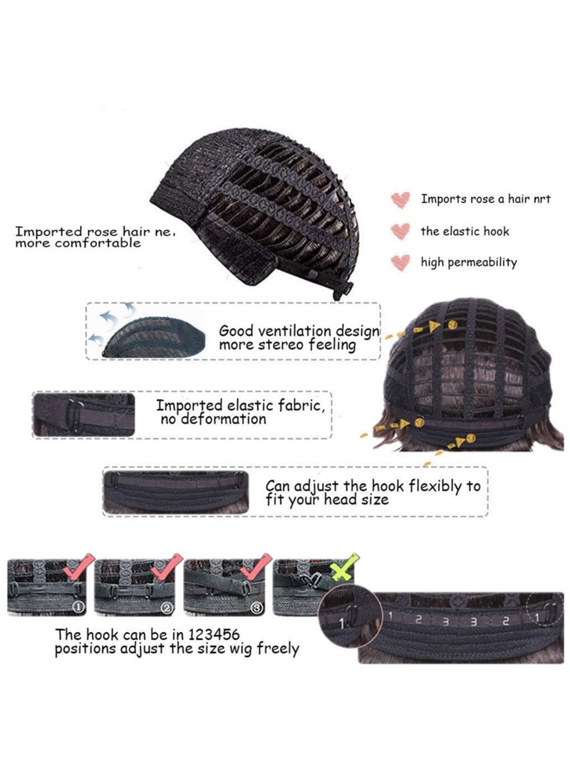 general Short Blonde Wigs for Women Natural Layered Fluffy Wavy Full Synthetic Wigs - Image 3