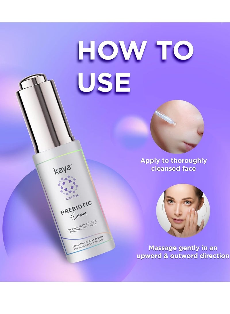كايا مصل الوجه بريبيوتيك من كايا، 30 مل، مهدئ ومرطب للبشرة الدهنية وتفتيح ندبات حب الشباب والعيوب - Image 4
