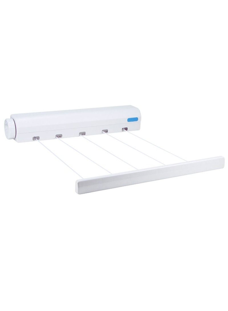 DubaiGallery Retractable Clothesline Plastic Clothes Line Automatic Telescopic Drying Rack Wall Mounted Clothes Hanging Line for Indoor Outdoor - Image 1