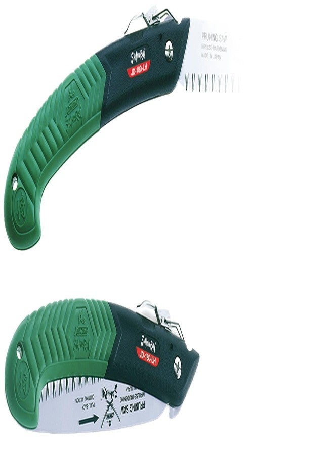 SAMURAI Heavy Duty Folding Garden Hand Pruning Saw JD-180 LH Cutter | Comfort Handle | Single-Hand Use | Perfect for Trimming Trees, Pruning Tree Branch Dried and Green - Image 1