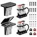 Zhushan 4 Pcs 120A Battery Quick Disconnect Connectors with Flush Mount Plates and Dust Covers HeavyDuty Plug Kit Compatible with Anderson SB120 for Trailer Winch RV Solar Truck Boat - Image 2