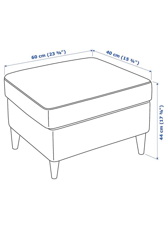 Zaboon Footstool, Nordvalla dark grey - Image 4