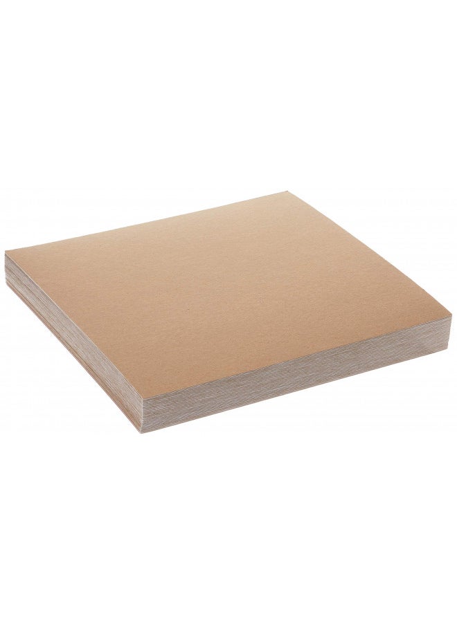 Grafix GRAFIX Medium Weight 12 x 12, White Pack of 25 Acid-Free 0.05 Chipboard Sheets, Create Three-Dimensional Embellishments for Cards, Papercrafts, Mixed Media, Home Décor  - Image 1