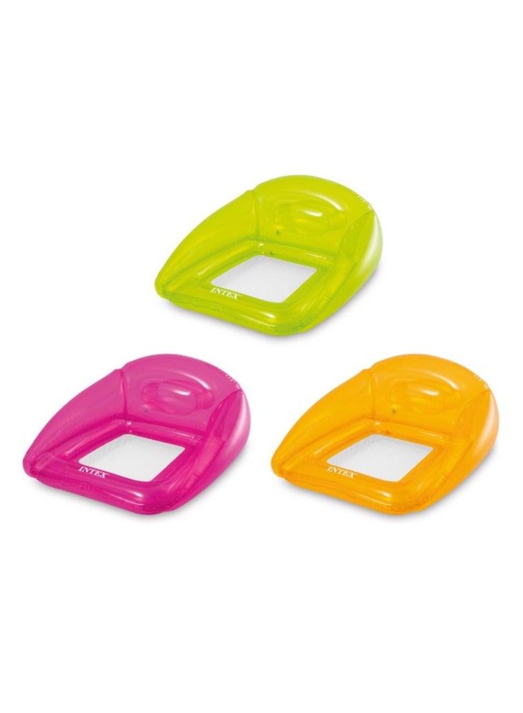 INTEX Inflatable Transparent Lounges Assorted Color may vary - 1 Piece - 1.04m x 1.02m - Image 1