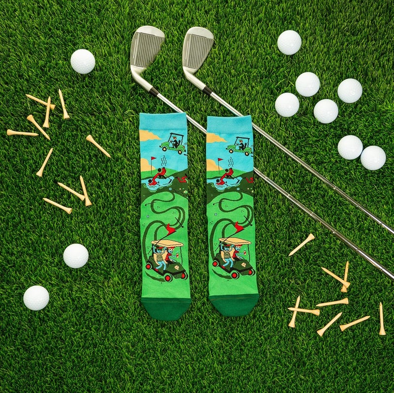 Lavley Funny Golf Socks - Fun gift for golfers - Unisex one size fits most - Great for birthdays or stocking stuffers - Image 2