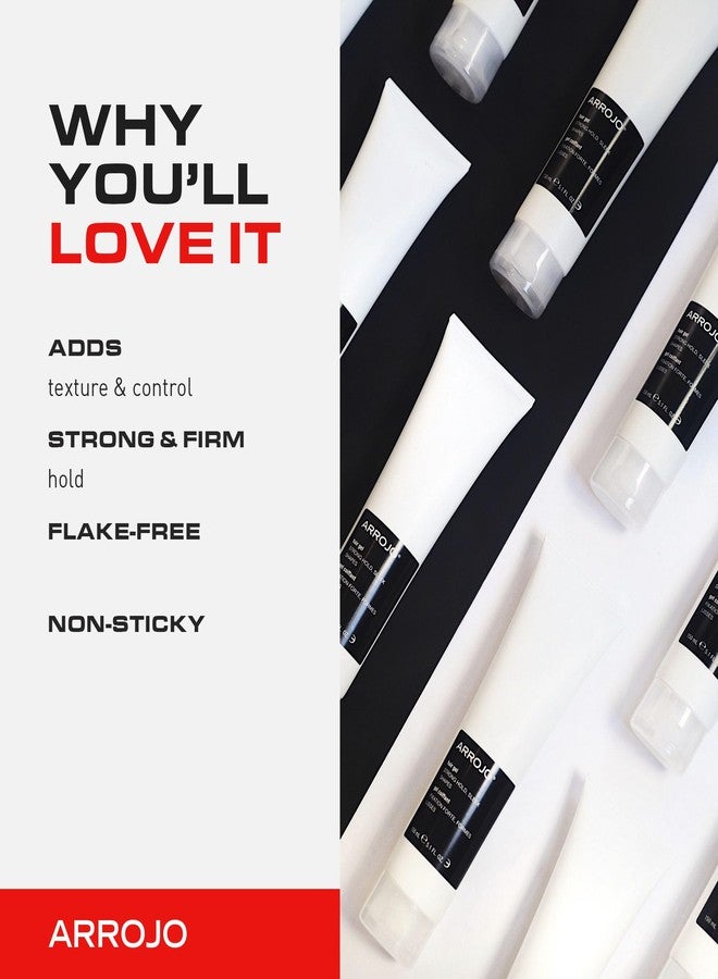 Arrojo Hair Gel for Short Hair, 5.1oz - No-Flake Styling Gel with Vitamin B5 - Strong Hold, Pliable Finish, Non-Sticky for Sleek & Modern Hairstyles - Image 3