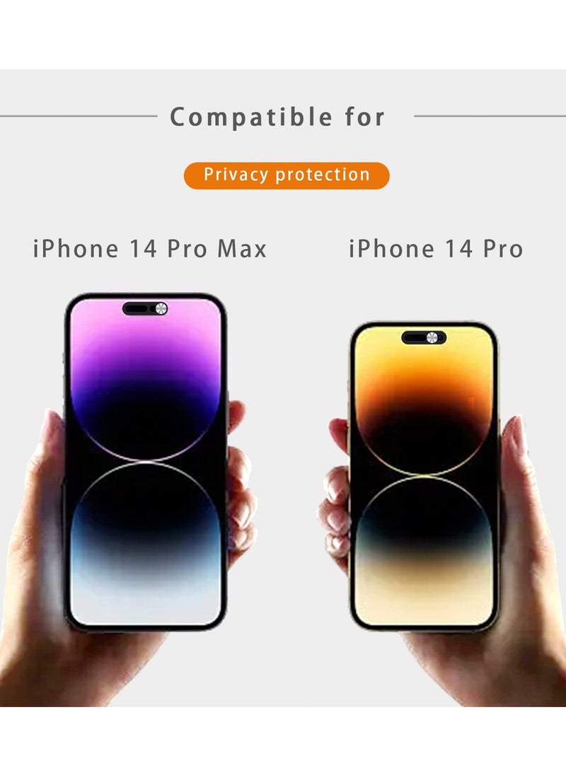 Generic - Camera Privacy Cover for iPhone 15 Pro Max, Secure Face ID Protection, Compatible with iPhone 15/14 Pro Models, 2 Pack Silver - Image 1