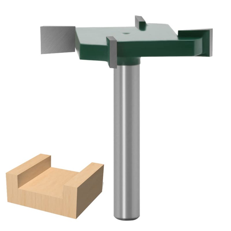 WSOOX CNC Spoilboard Surfacing Router Bit, 1/4 Inch Shank Slab Flattening Planing Bits 40mm Cutting Diameter Carbide Planer Bit, 1/4 Inch Cutting Height Woodworking Router Tool - Image 1