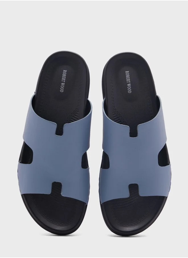 Robert Wood Comfort Footbed Slider Sandals