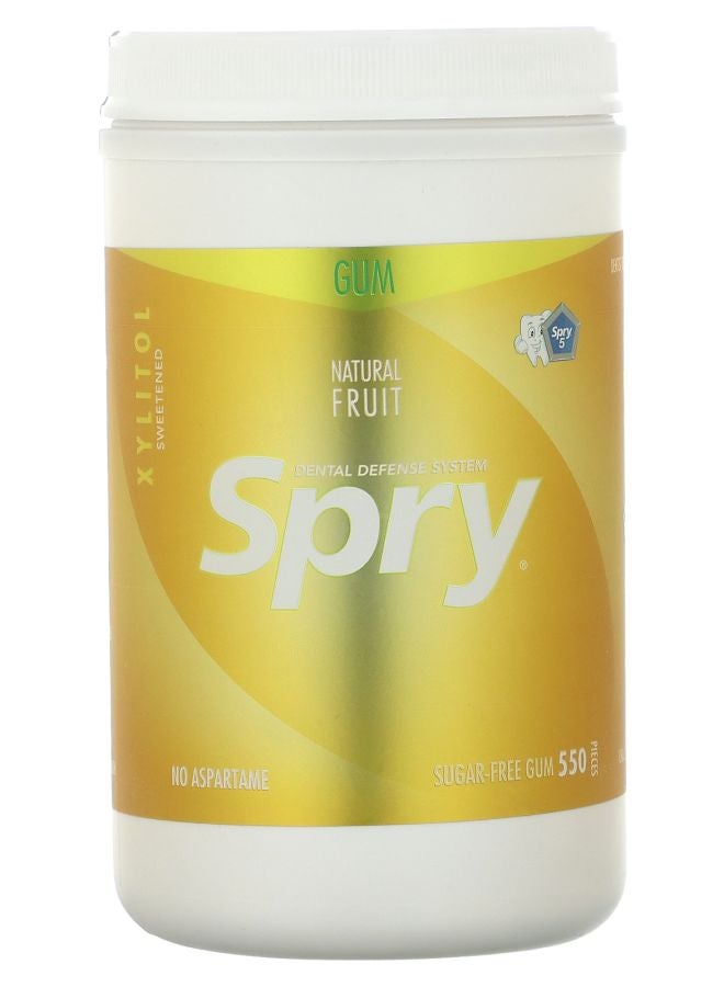 Xlear Spry Chewing Gum Natural Fruit Sugar Free 550 Pieces