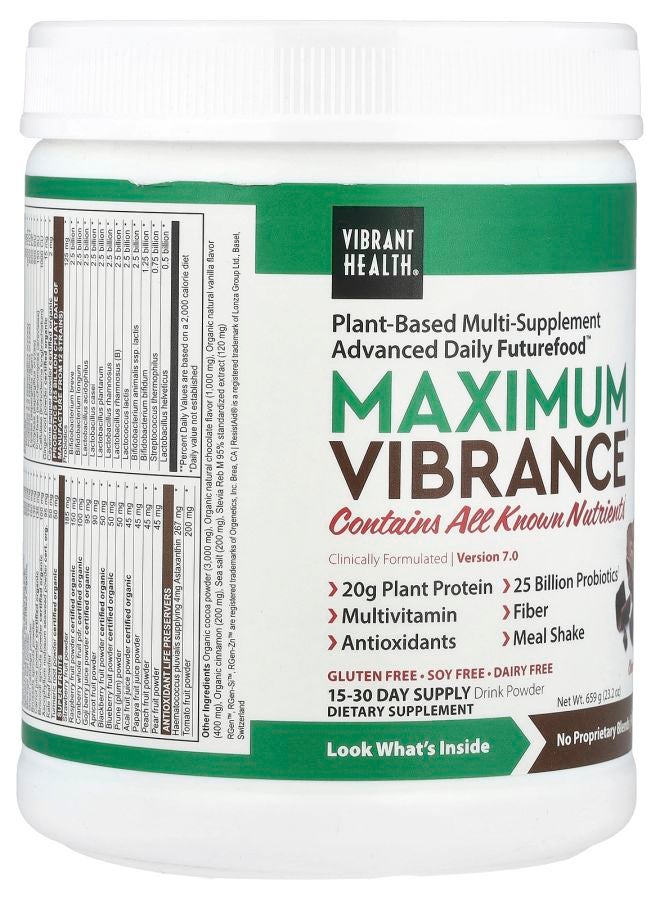 Vibrant Health Maximum Vibrance® Version 7 Chocolate Chunk 23.2 oz (659 g) - Image 2