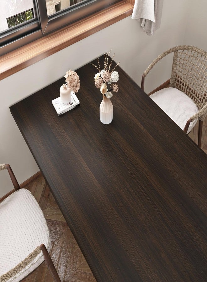 Wallercity Thick Brown Wood Grain Wallpaper Faux Wood Grain Contact Paper for Countertops Decorative Self-Adhesive Vinyl Film for Cabinets Waterproof Peel and Stick Countertops Wall Paper 15.8''x197'' - Image 2