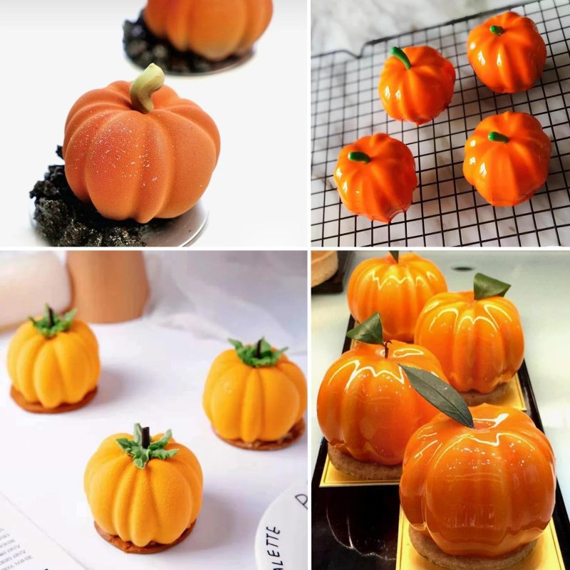 Silicone Pumpkin Mold 29.5*17*5cm White Effortless Release 3D Cake Mold - Festive Detail Halloween Baking Mold for Home Baking, Crafting Parties - Image 4