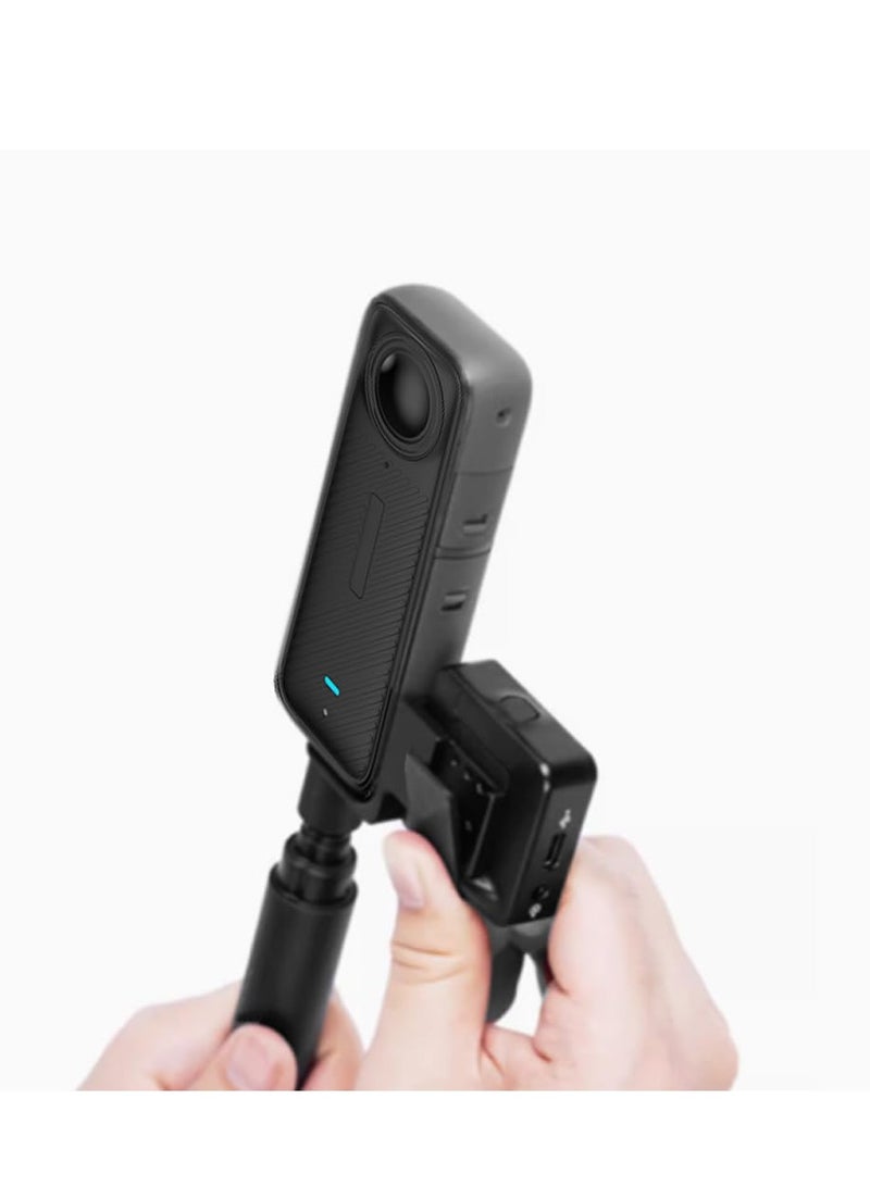 1Pcs Invisible Mic Cold Shoe Compatible with Insta360 X5 X4 Mic Adapter Mount Bracket External Microphone Holder with Audio Cable Compatible for Insta360 X5 Accessories  - Image 4