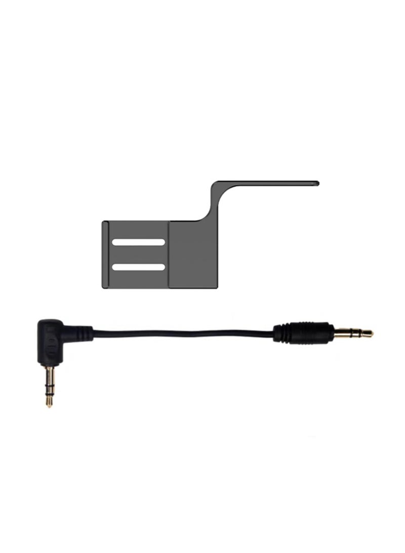 1Pcs Invisible Mic Cold Shoe Compatible with Insta360 X5 X4 Mic Adapter Mount Bracket External Microphone Holder with Audio Cable Compatible for Insta360 X5 Accessories  - Image 5