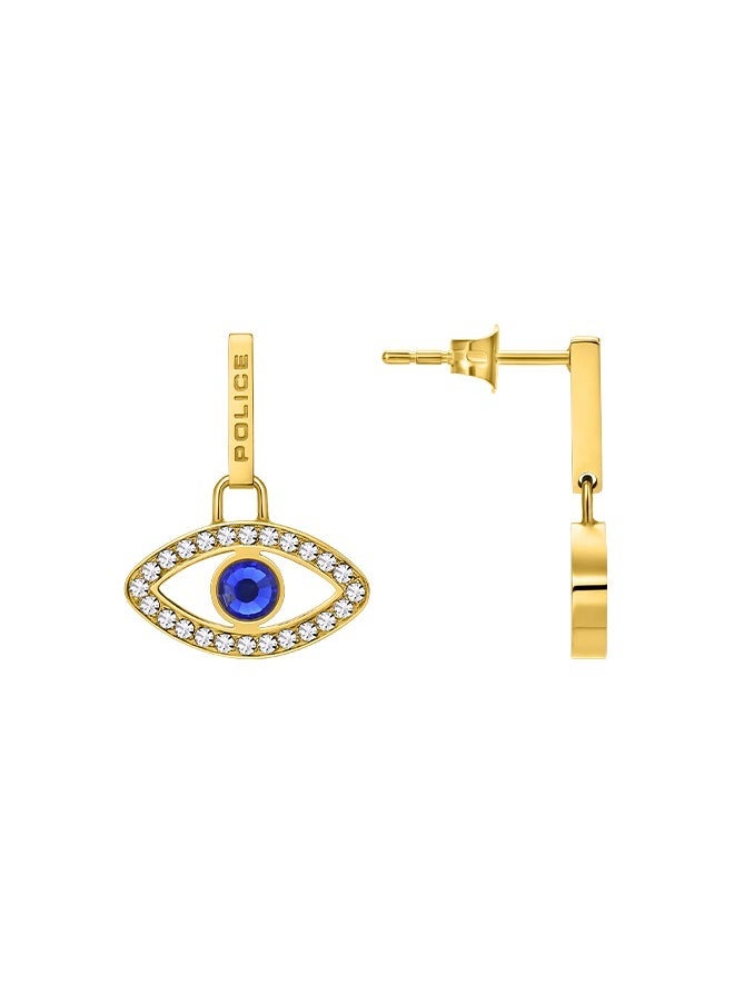 Police Eye Gold Plated Ladies Earrings With Blue and White Crystals 8x15MM - PEJLE0003104 - pzsku/Z8E0E20EE953D08BA88EEZ/45/_/1741779183/e577d4aa-452e-4ae0-a934-790b4dd9aa4e