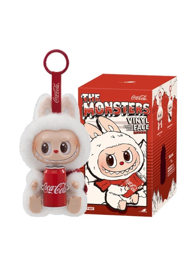 POP MART The Monsters COCA-COLA Series Vinyl Face Plush Pendant Blind Box Figure – Collectible Anime Action Toy Gift 1 Piece - Image 1