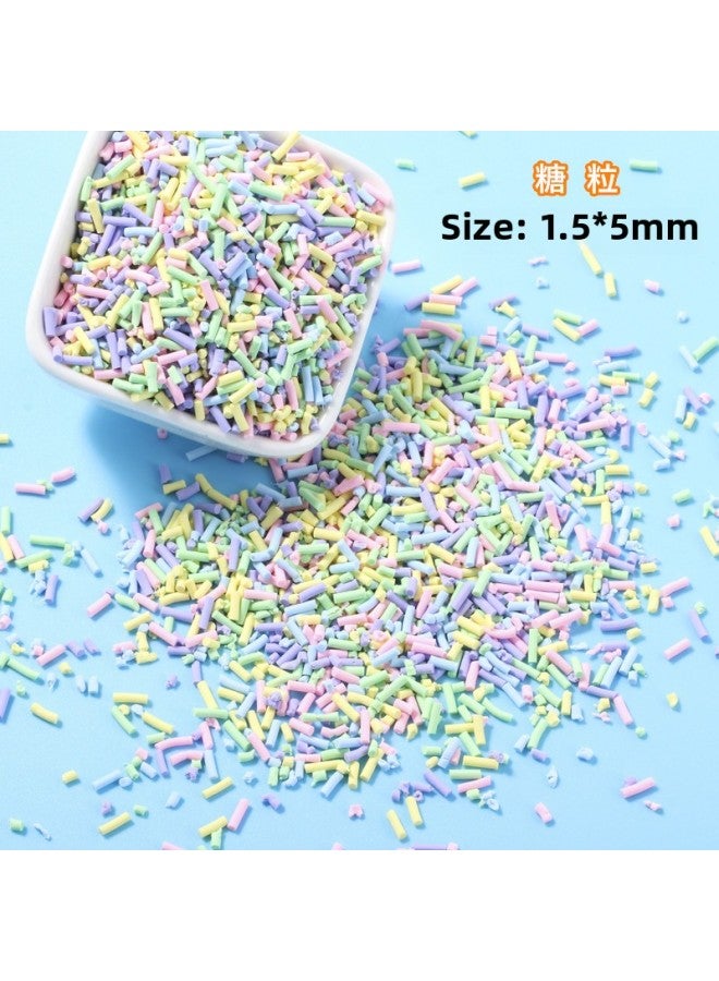 Ultra-light Clay Crystal Clay Soft Ceramic Tablet Sugar Grain Food Play Cream Glue Decoration Material Mobile Phone Shell Beauty Chocolate Silk-Color:3mm Japanese Chocolate Silk 500g-Specifications:500g  - Image 4