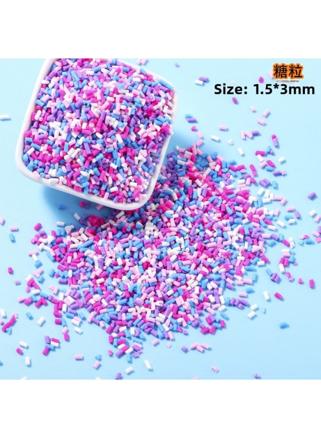 Ultra-light Clay Crystal Clay Soft Ceramic Tablet Sugar Grain Food Play Cream Glue Decoration Material Mobile Phone Shell Beauty Chocolate Silk-Color:3mm Japanese Chocolate Silk 500g-Specifications:500g  - Image 1