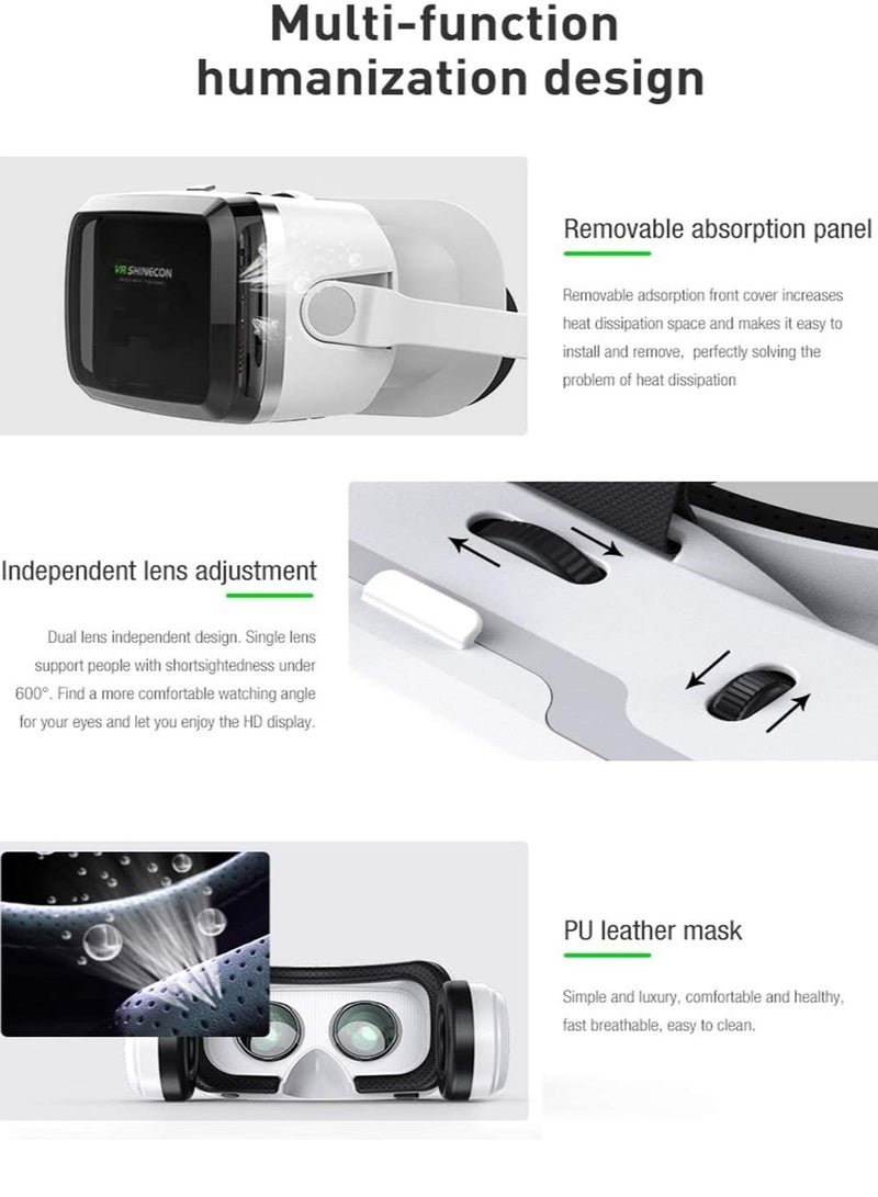 نظارات الواقع الافتراضي ستيريو 3D مع حماية من الضوء الأزرق - Image 3