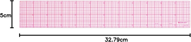 Westcott B-70 12-Inch Graph Beveled Ruler with 1/16 Inch Graduation - Image 3