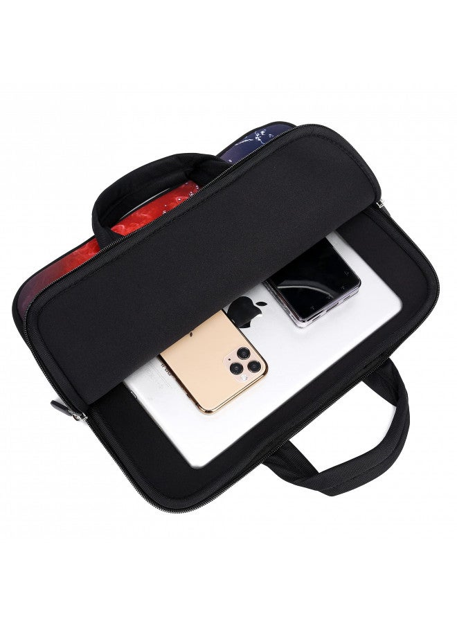 HAPLIVES 11" 11.6" 12" 12.1" 12.5" inch Laptop Carrying Bag Chromebook Case Notebook Ultrabook Bag Tablet Cover Neoprene Sleeve Fit Apple MacBook Air Samsung Google Acer HP DELL Lenovo Asus(Football Fire) - Image 4