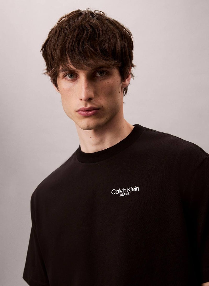 كالفن كلاين جينز تيشيرت بشعار خلفي - Image 2