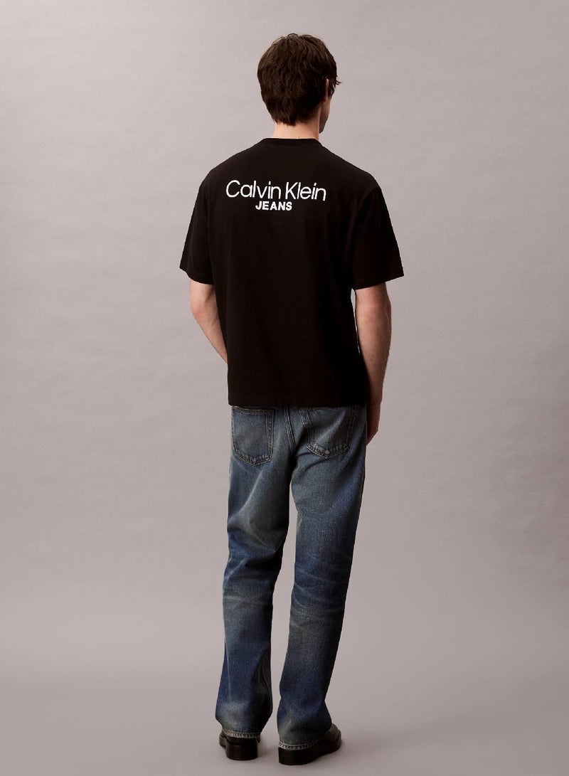 كالفن كلاين جينز تيشيرت بشعار خلفي - Image 5