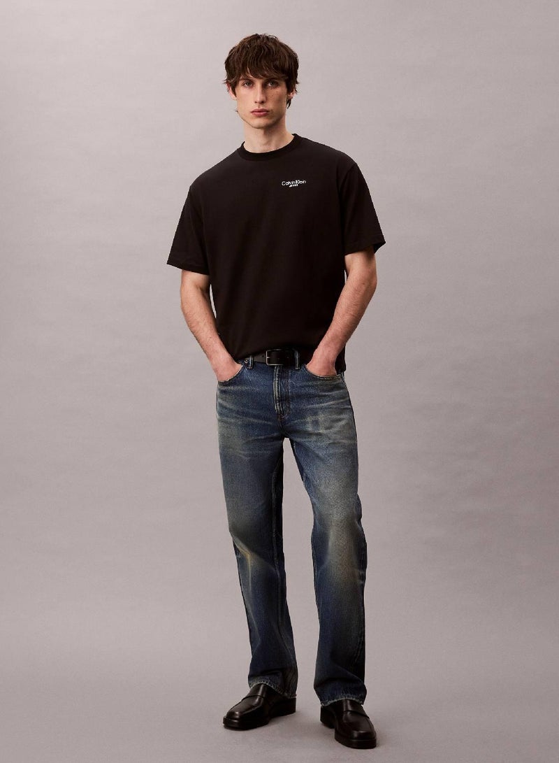 كالفن كلاين جينز تيشيرت بشعار خلفي - Image 1
