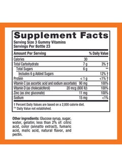 ZICAM Daily Immune Support, Gummy Supplement, Zinc, Vitamin C and Vitamin D, Citrus Strawberry Flavor, 70 Count  - Image 3