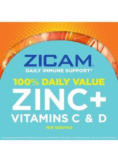 ZICAM Daily Immune Support, Gummy Supplement, Zinc, Vitamin C and Vitamin D, Citrus Strawberry Flavor, 70 Count  - Image 2