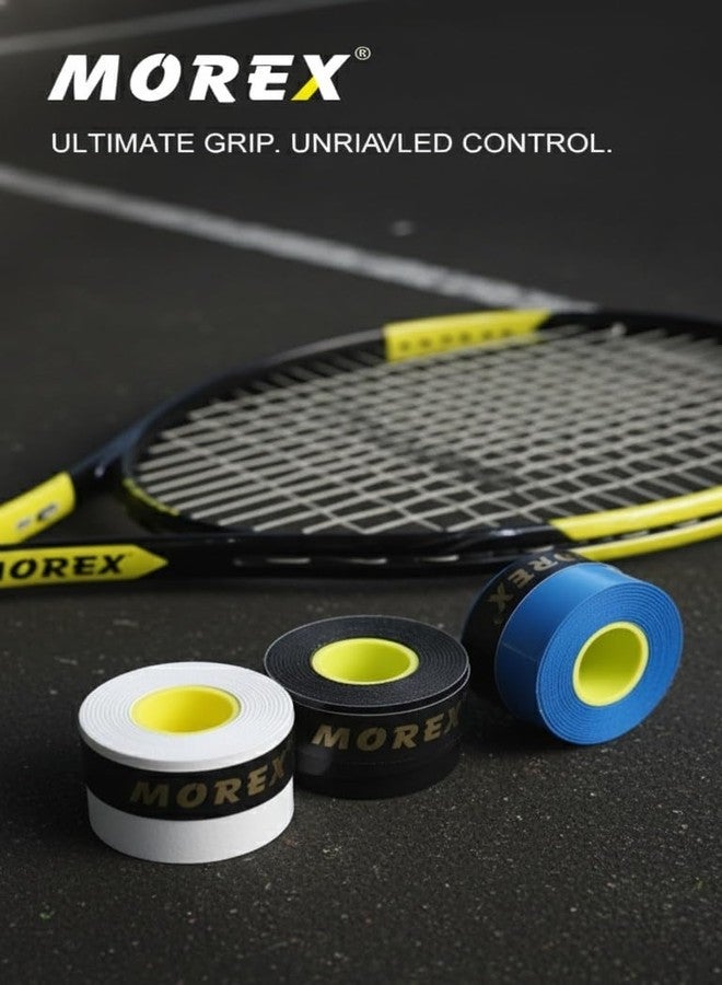 MOVEX Morex Badminton & Tennis Racket Grip Tape (Pack of 3) | Multicolor Anti-Slip Overgrip | Durable, Moisture-Wicking, Sweat Absorbent & Strong Cushion Grip | Ideal for All Sports Rackets - Image 3