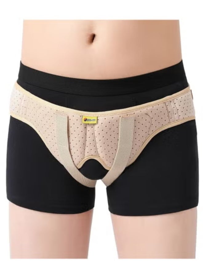 AROAQ Hernia Belt Truss for Inguinal or Sports Hernia Support Brace Pain Relief Recovery Strap with 2 Removable Compression Pads( Medium )  - Image 1