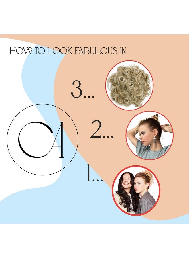 كايشا قطعة شعر جامبو سكرانشي أوبدو ضخمة ومجعد وفوضوي كعكة براون ميكس G4L - Image 3