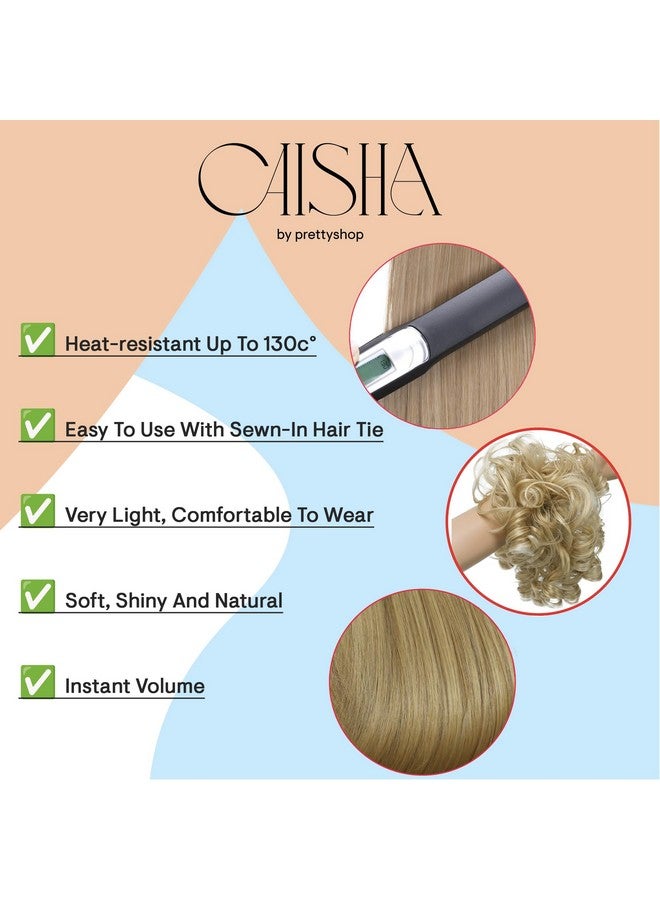 كايشا قطعة شعر جامبو سكرانشي أوبدو ضخمة ومجعد وفوضوي كعكة براون ميكس G4L - Image 4