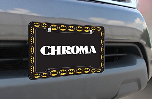 CHROMA 42519 Black Batman Logo Plastic Frame, 12x6 - Image 4