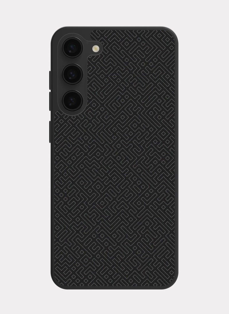 بكسلات كفر سامسونج جالكسي اس 23 بلس نمط اسود اسود - Image 1