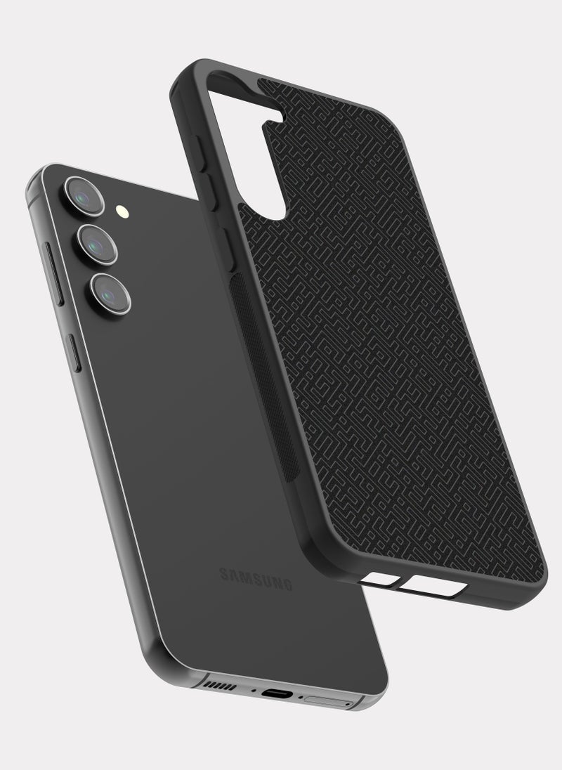 بكسلات كفر سامسونج جالكسي اس 23 بلس نمط اسود اسود - Image 2