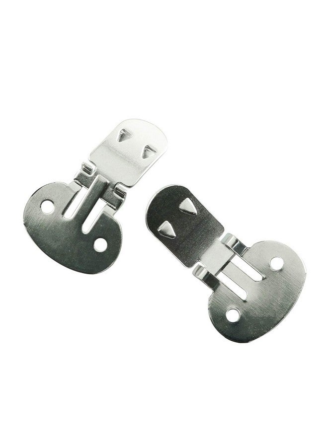 JCBIZ 12pcs 304 Stainless Steel Blank Shoe Clips Silver Shoe Clamps DIY Crafts Findings Accessories (31mm x 20mm) - Image 3