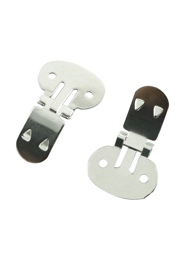 JCBIZ 12pcs 304 Stainless Steel Blank Shoe Clips Silver Shoe Clamps DIY Crafts Findings Accessories (31mm x 20mm) - Image 2