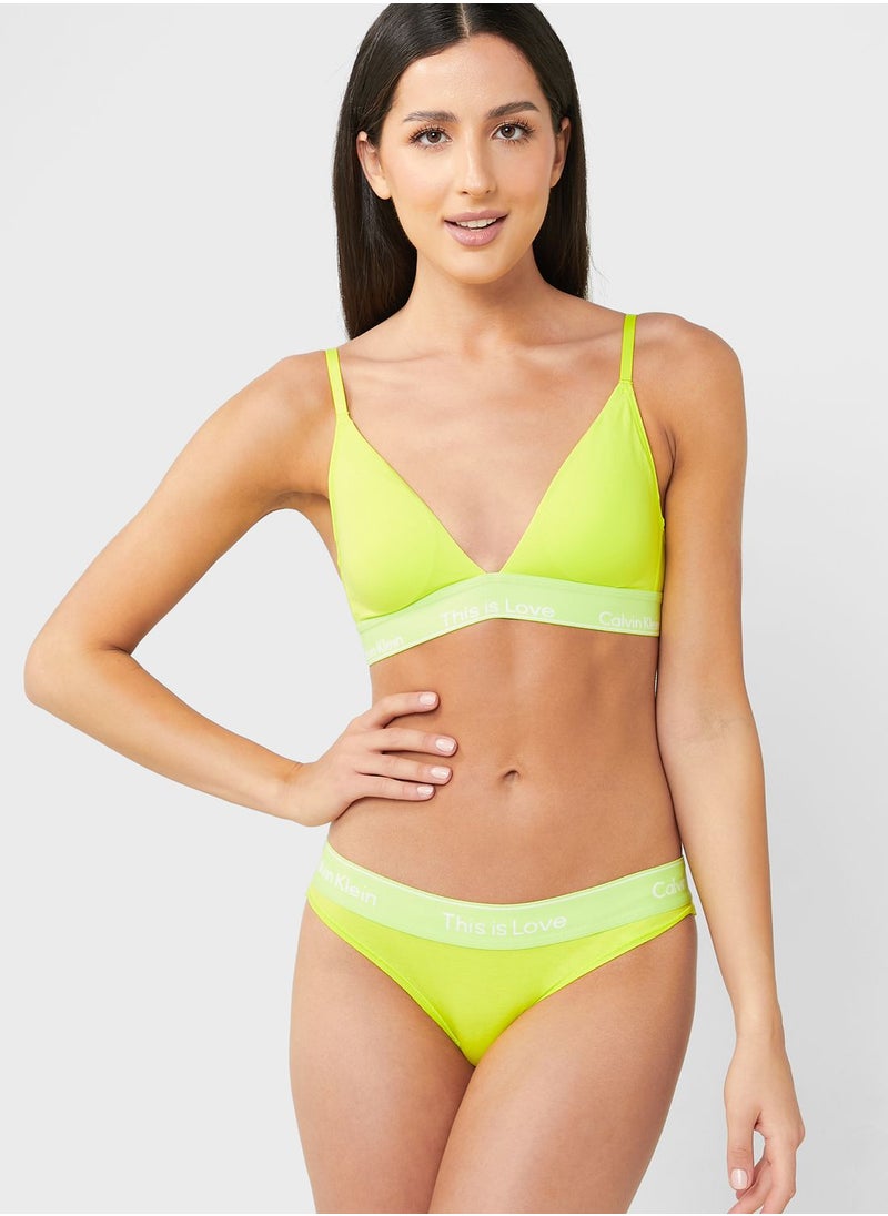 CALVIN KLEIN - Logo Band Bikini Bottom - Image 1